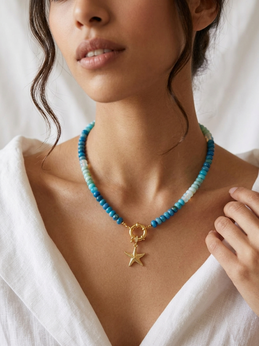 Star of the Sea Opal Necklace