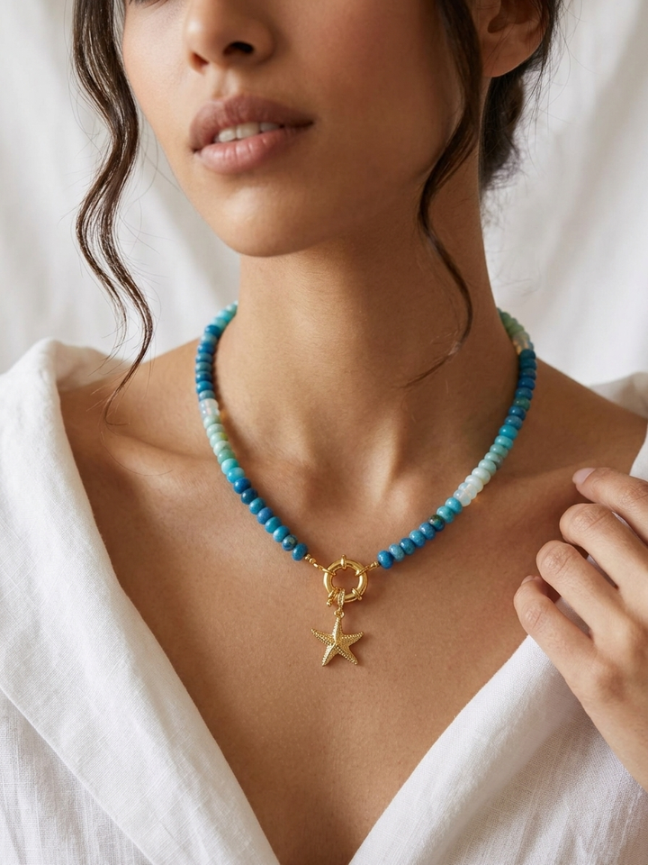 Star of the Sea Opal Necklace