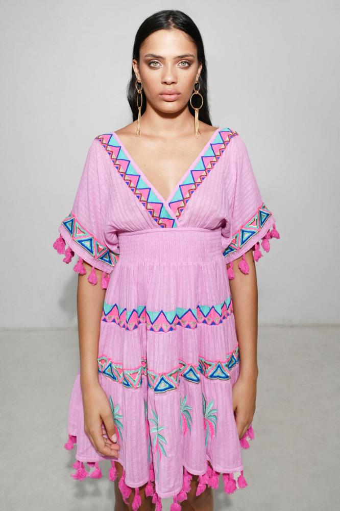 SASHA SHORT DRESS PINK