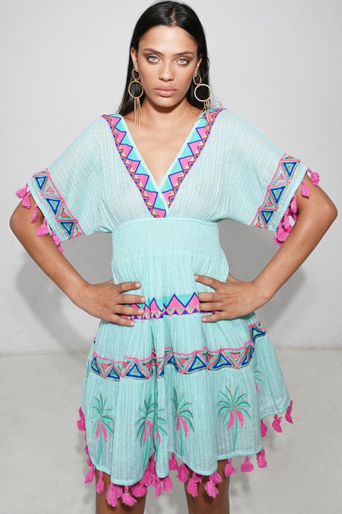 SASHA SHORT DRESS BLUE