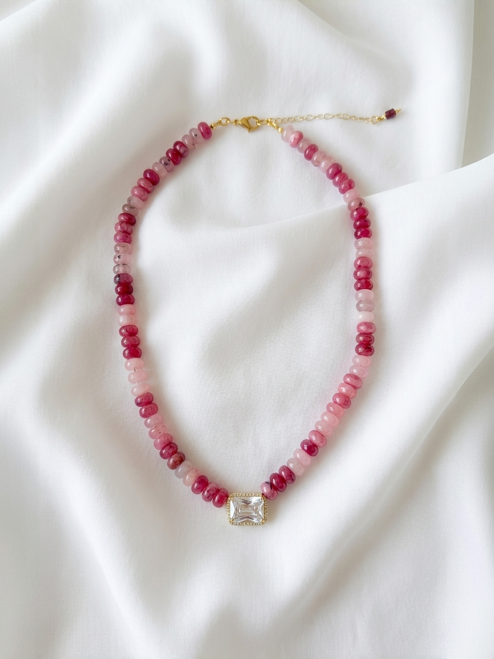 Pink Promise Opal Necklace