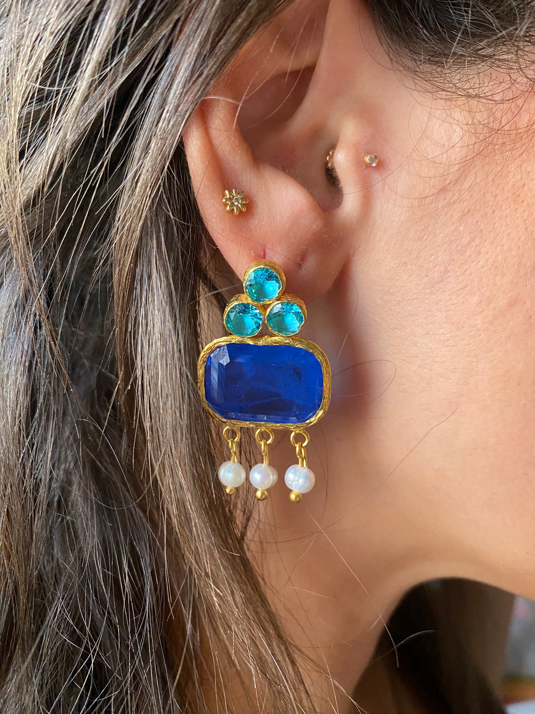 Electric Blue Earrings