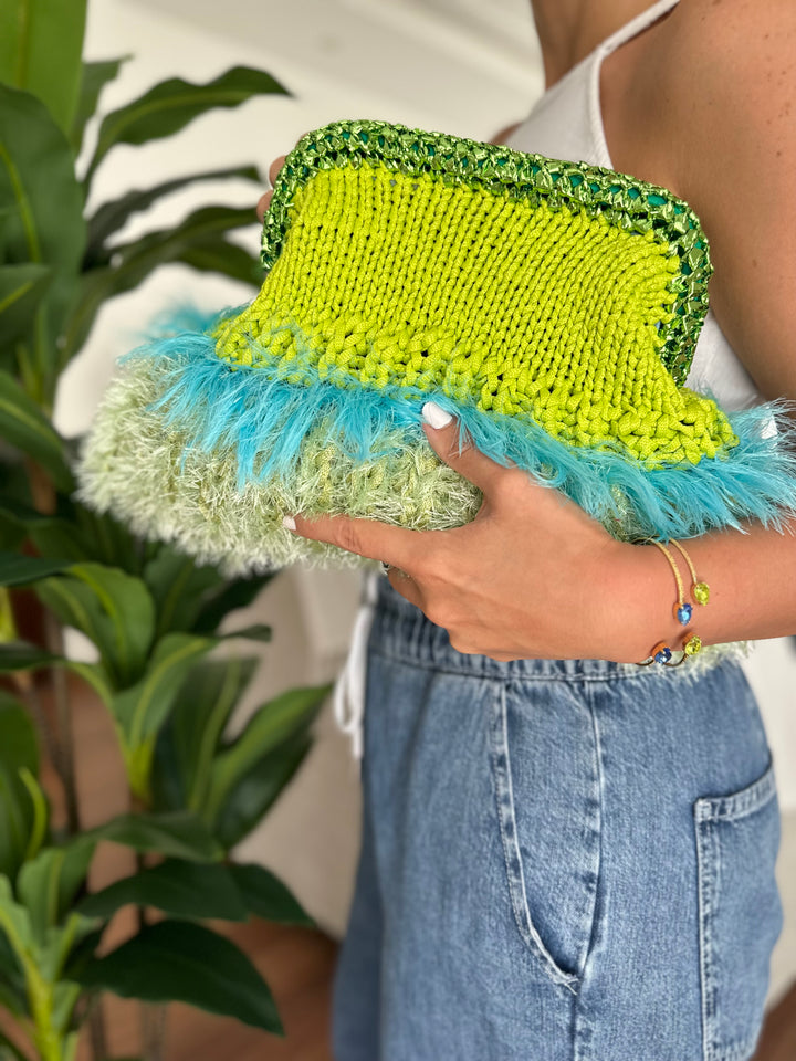 TUY CLUTCH-Neon Green