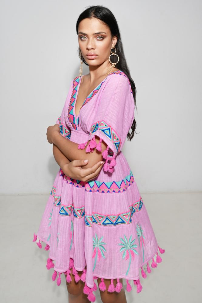 SASHA SHORT DRESS PINK