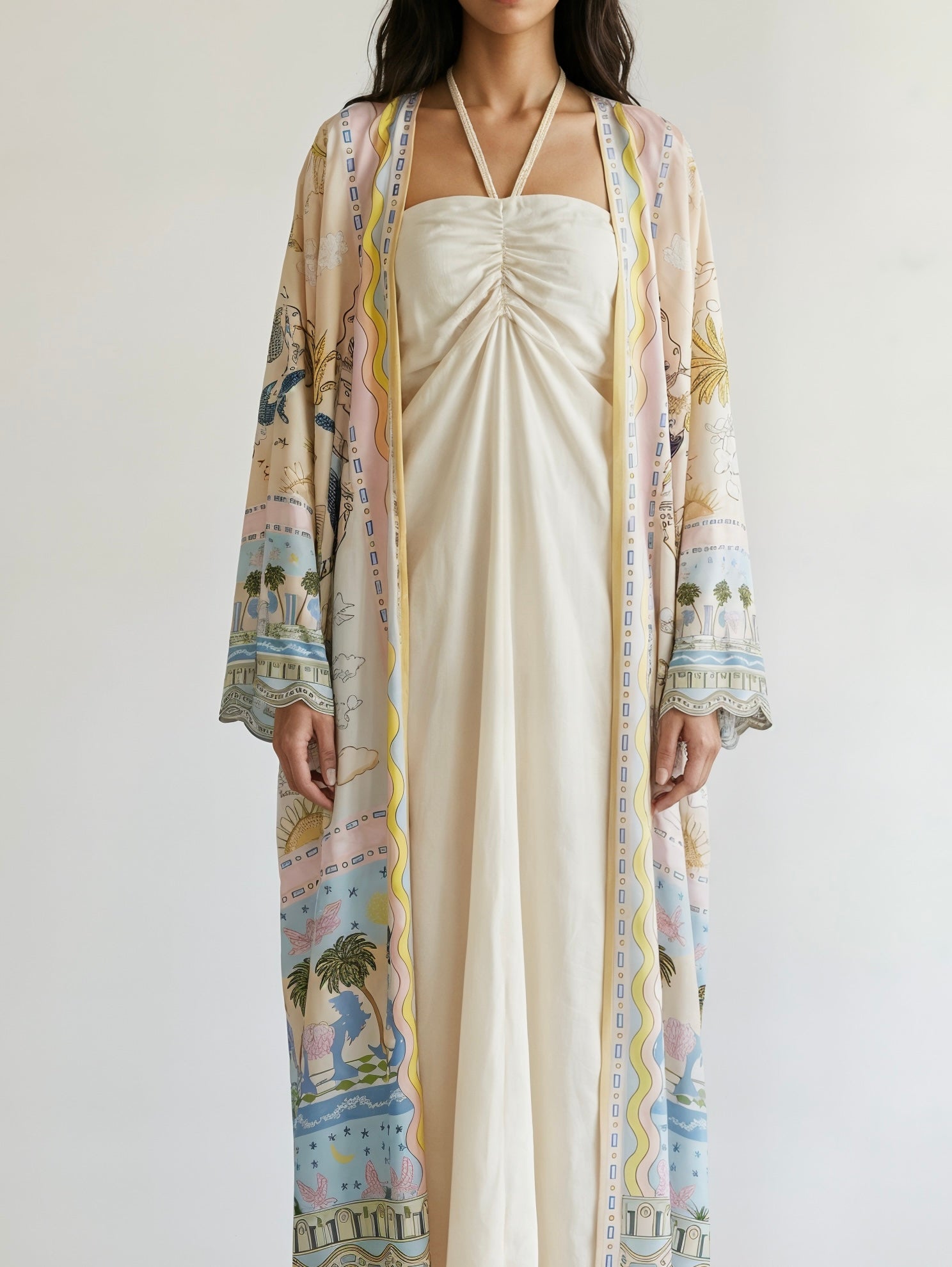 Dreamy Palms 2-Piece Kimono