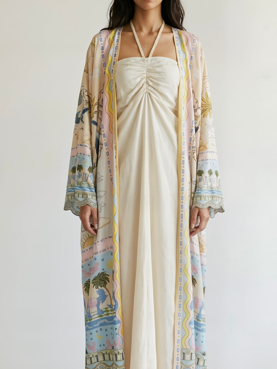 Dreamy Palms 2-Piece Kimono