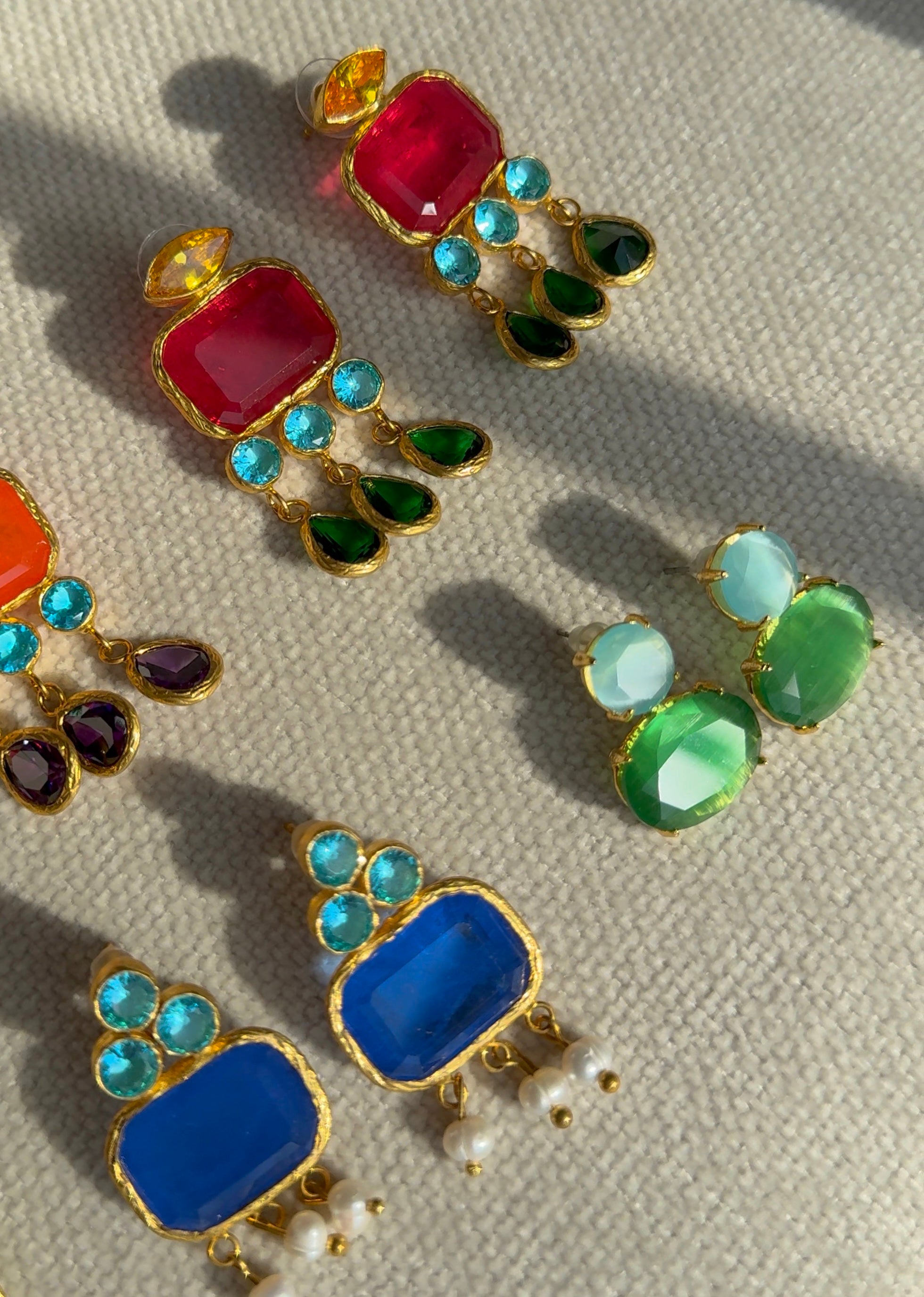 Green Pastel Earrings