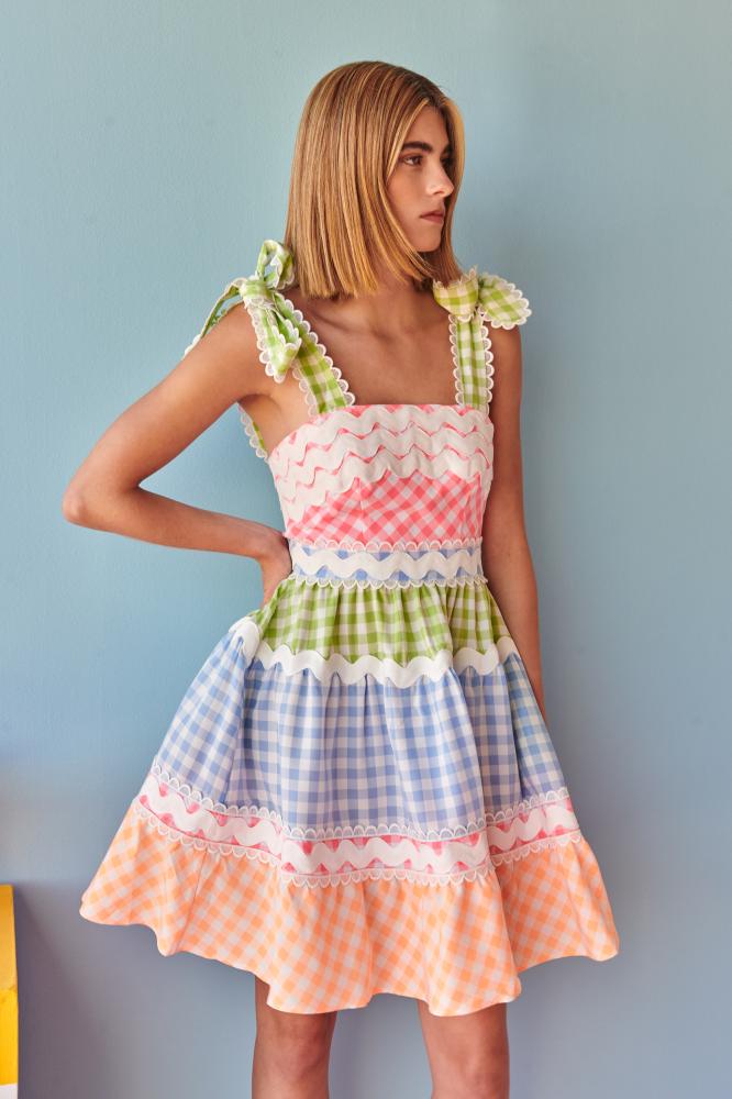 Jade Short Vichy dress