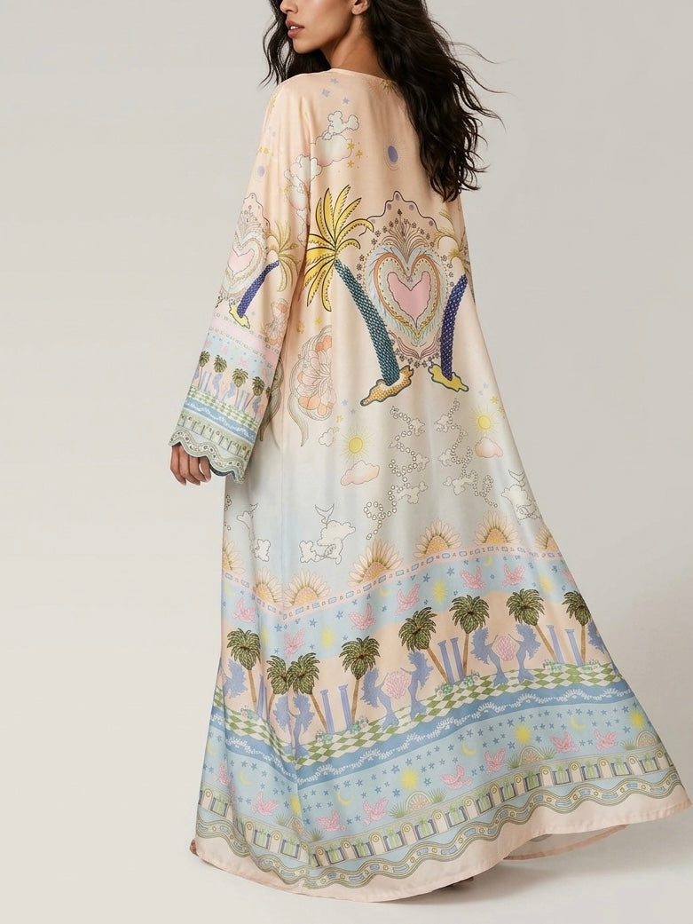 Dreamy Palms 2-Piece Kimono