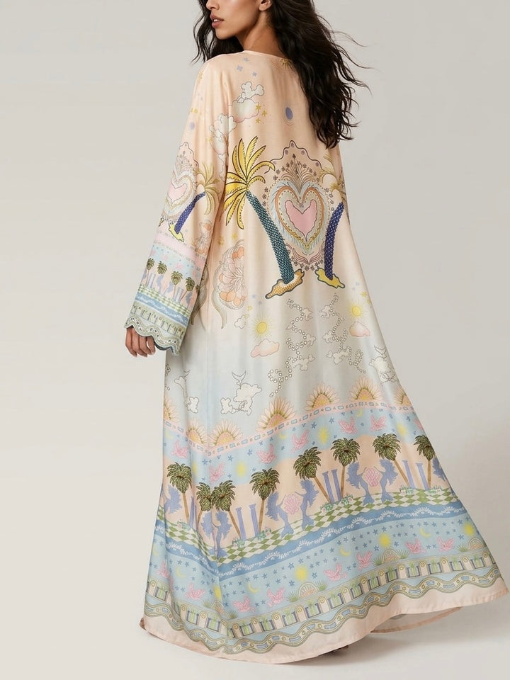 Dreamy Palms 2-Piece Kimono