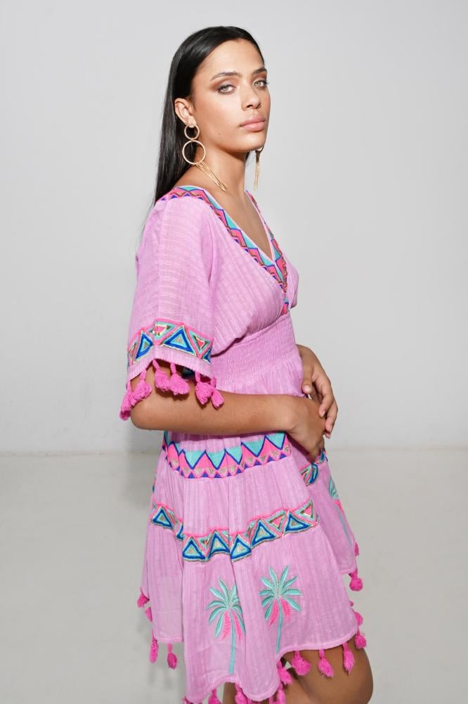 SASHA SHORT DRESS PINK