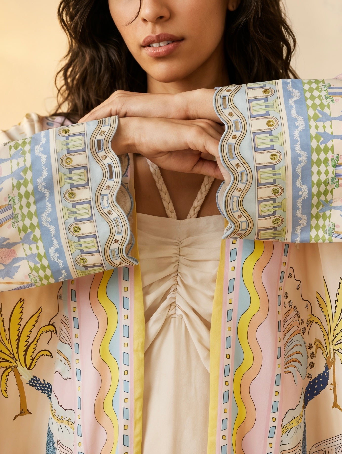 Dreamy Palms 2-Piece Kimono