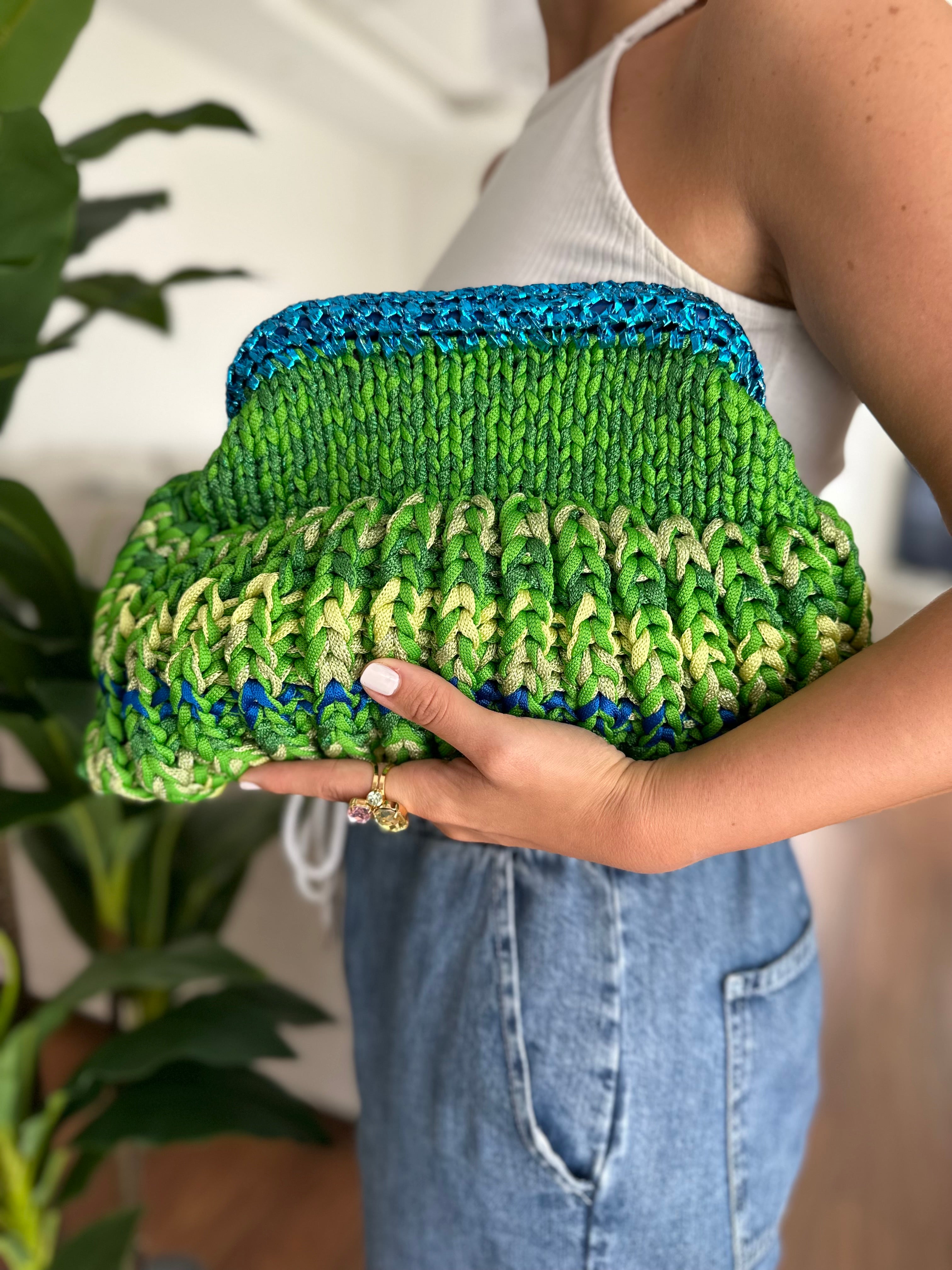 SIS CLUTCH- Lawn Green