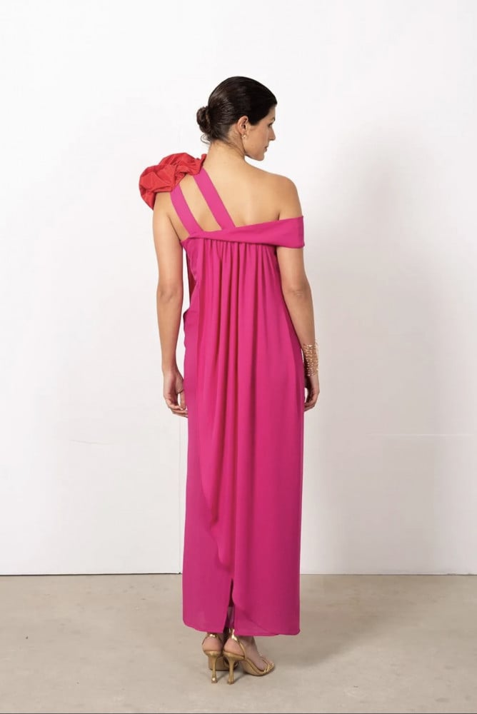 Red Fuchsia Dress