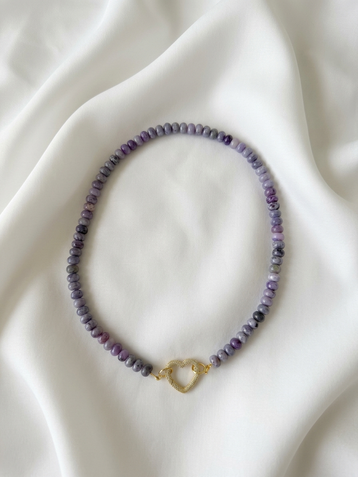 Lavender Love Opal Necklace