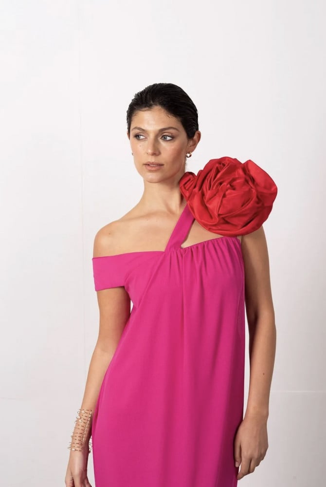 Red Fuchsia Dress