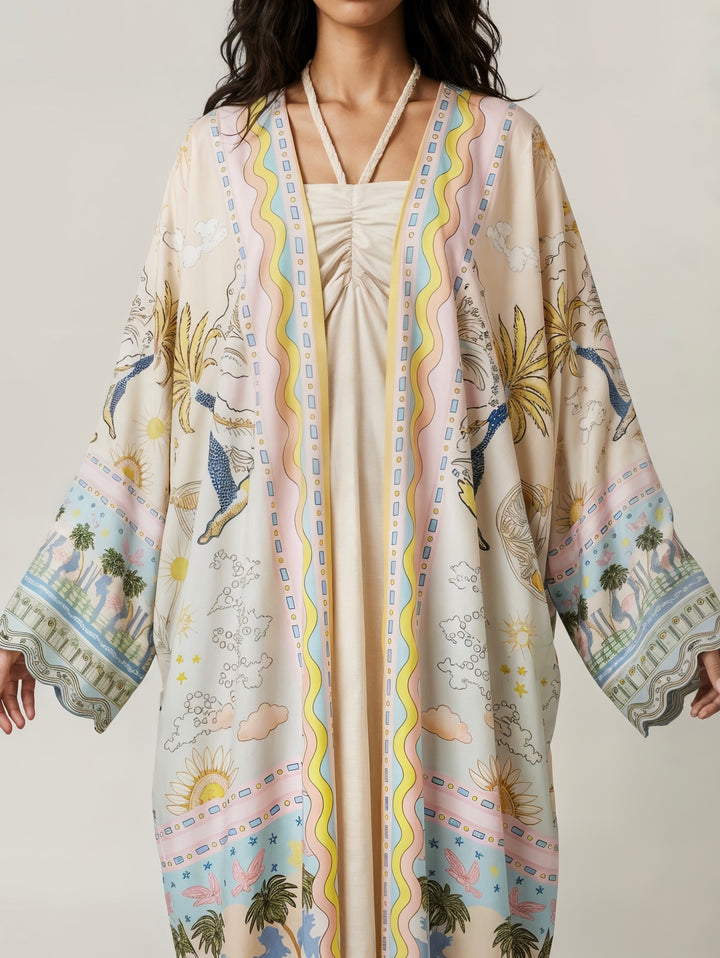 Dreamy Palms 2-Piece Kimono