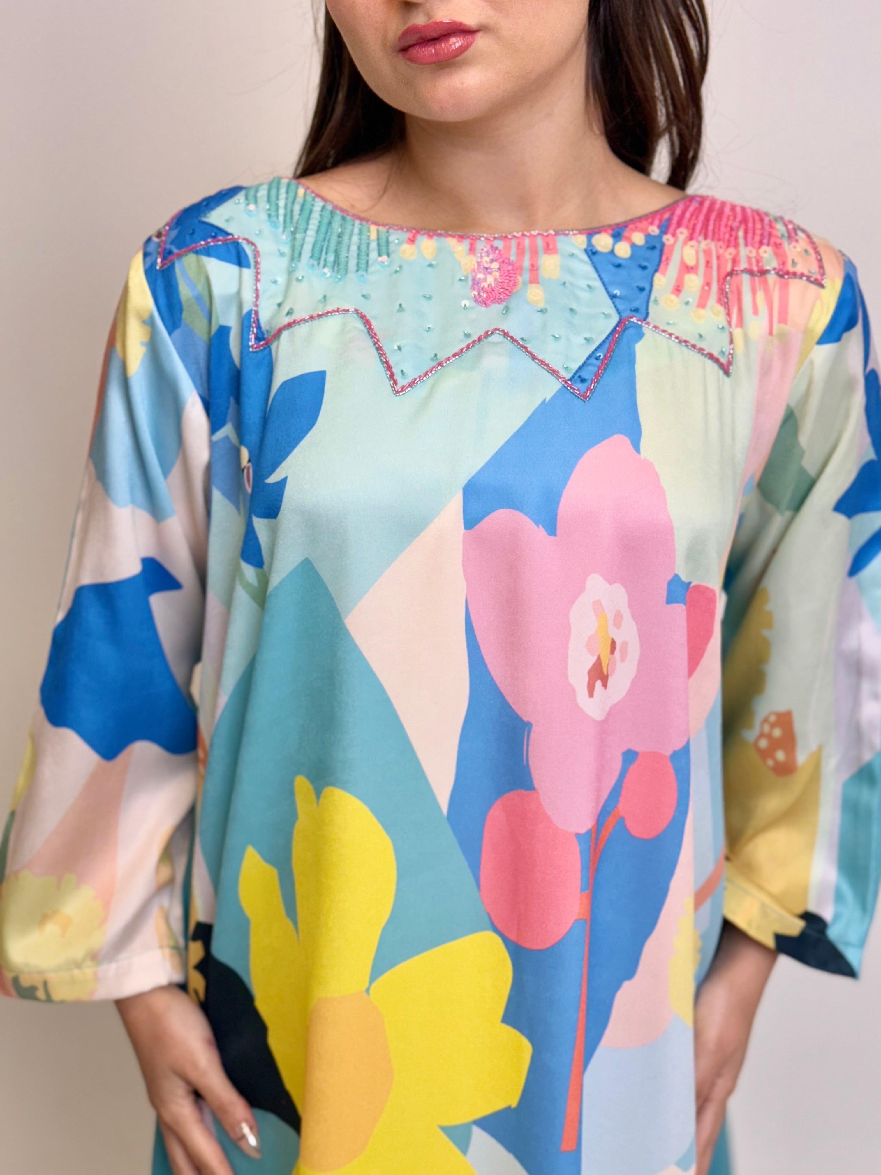 Tiffany Garden - Double Side Kaftan