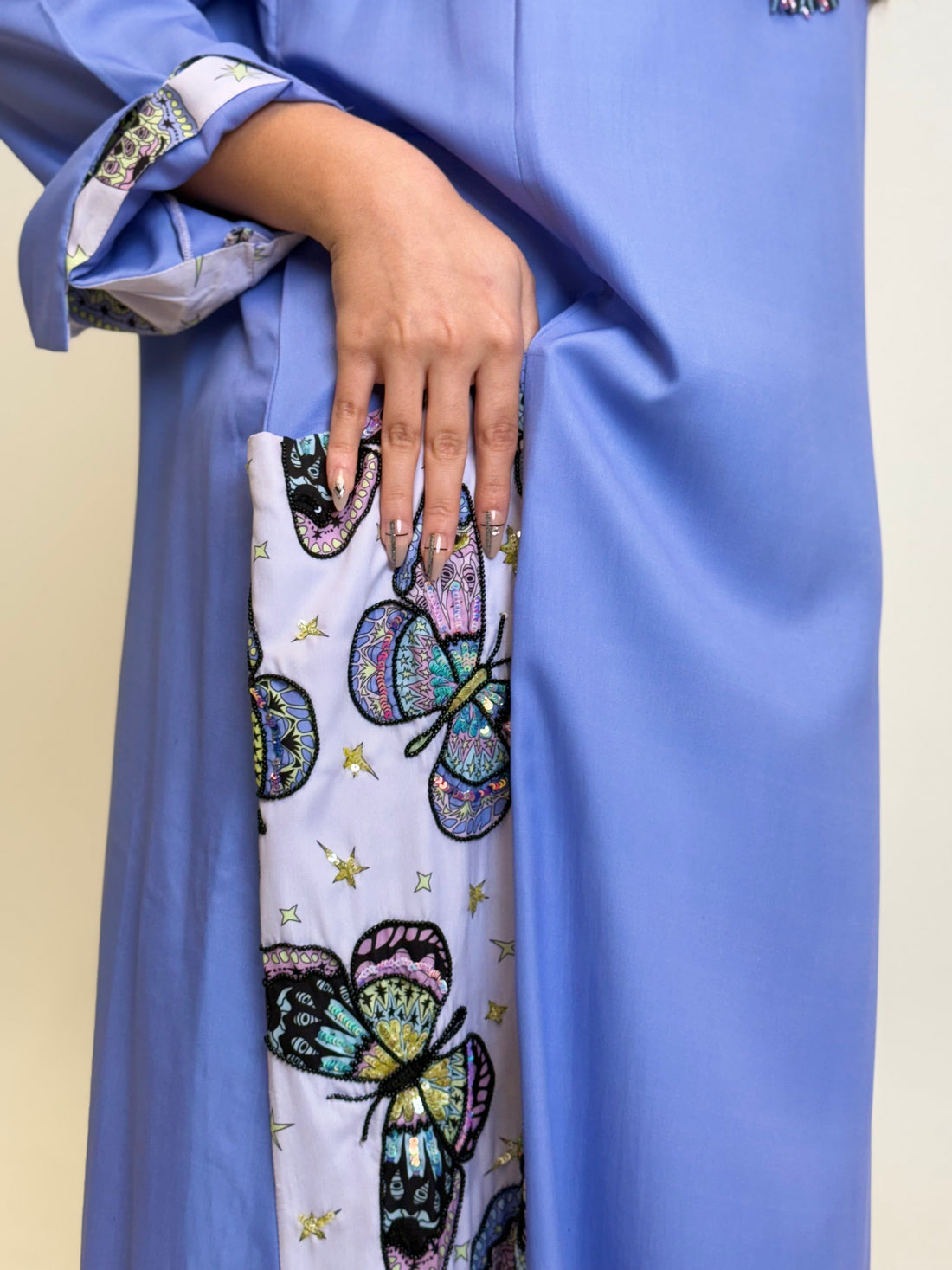 Lavender Butterfly Thobe
