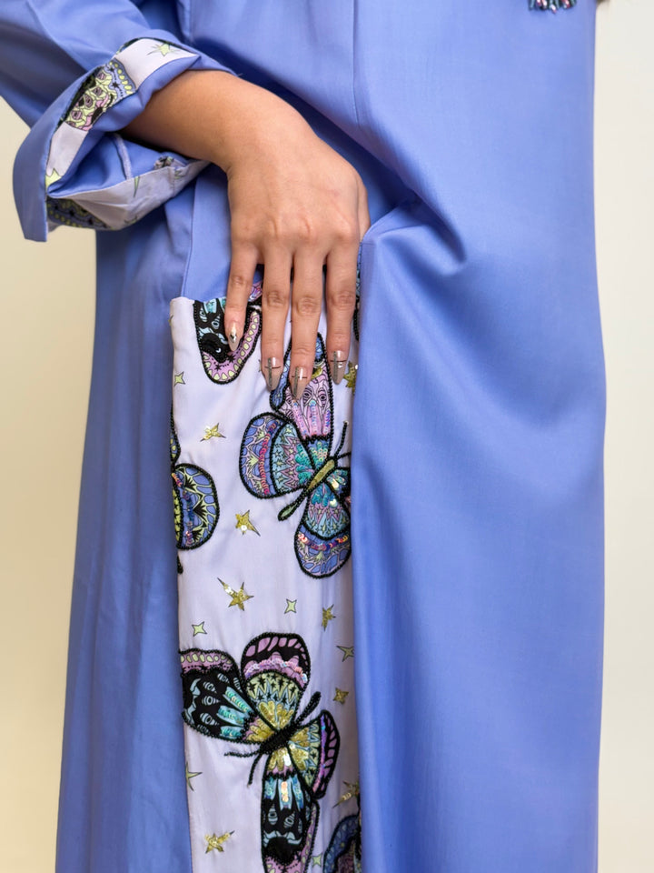 Lavender Butterfly Thobe