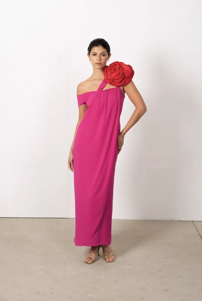 Red Fuchsia Dress