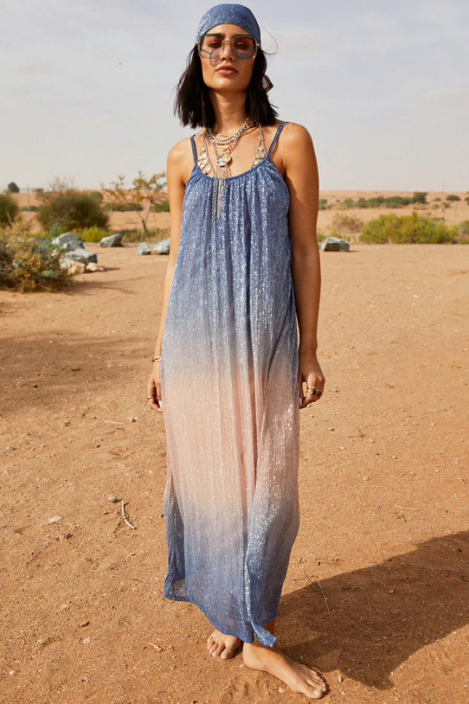 Blue Ombre Maxi Dress in