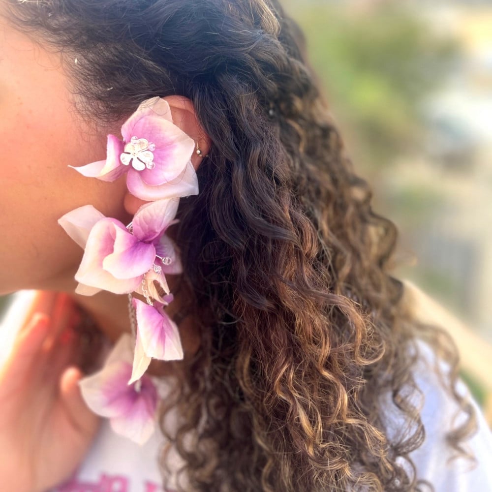 Flora Ear Cuff Cherry Blossom