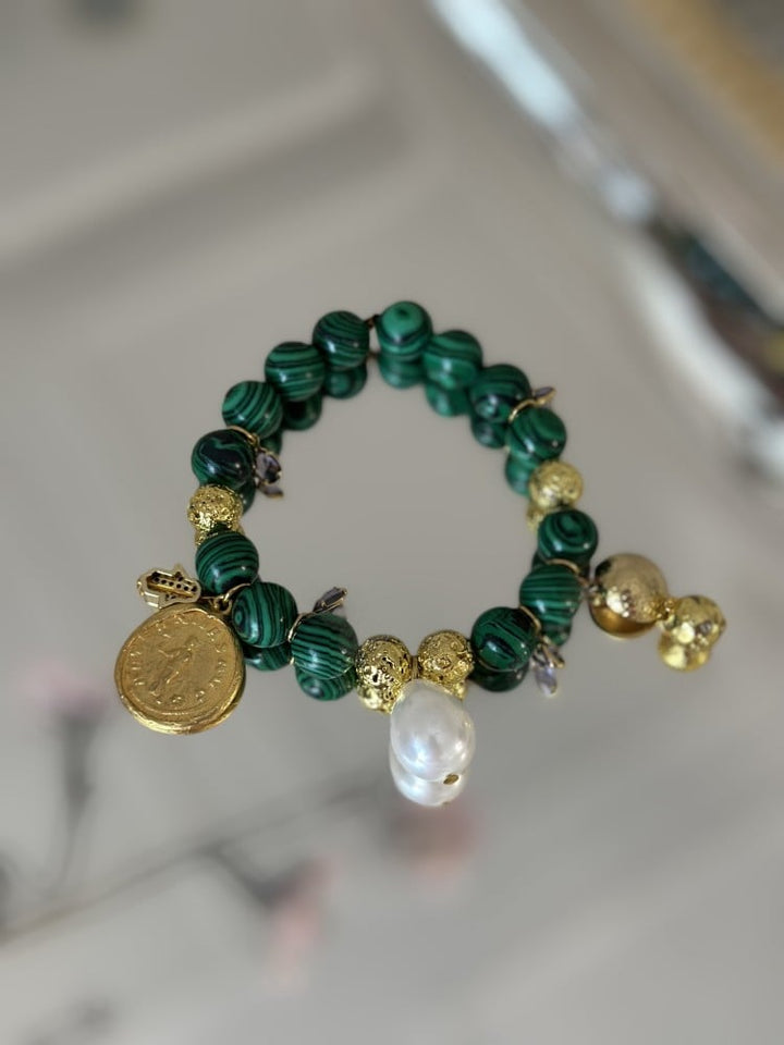 Green Gemstones Bracelet