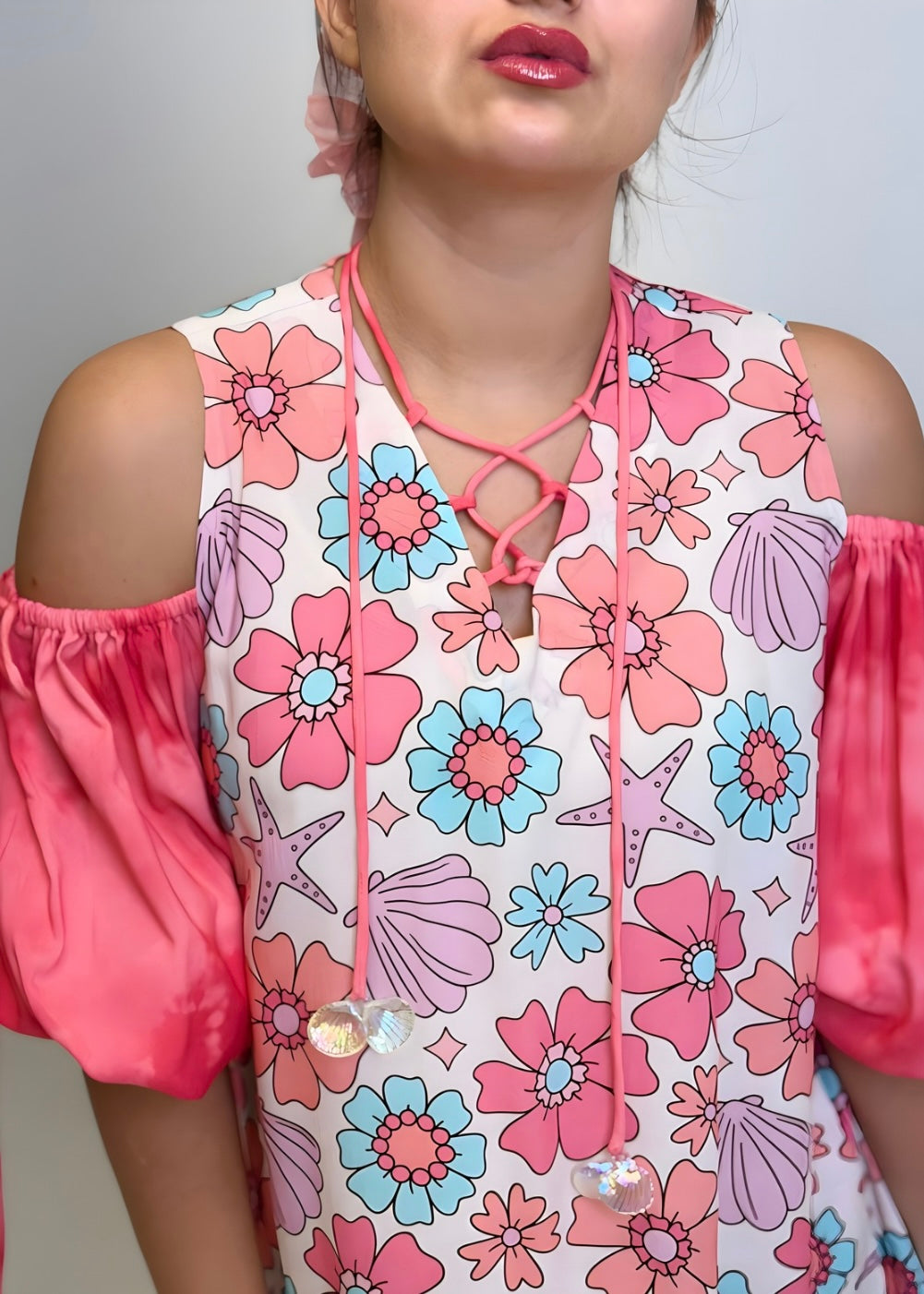 Pink Shells - Off Shoulder