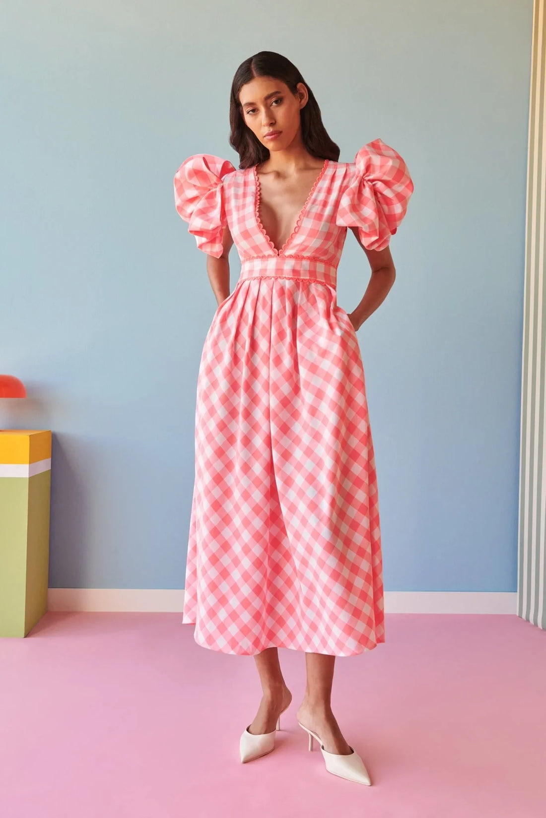 Curazao Vichy Pink Drees
