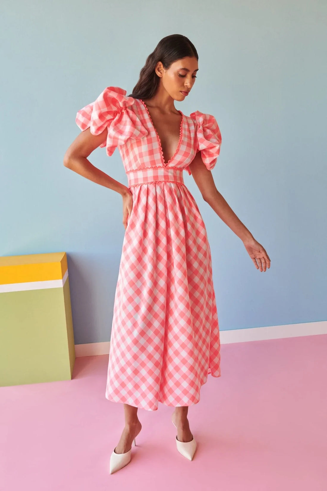 Curazao Vichy Pink Drees