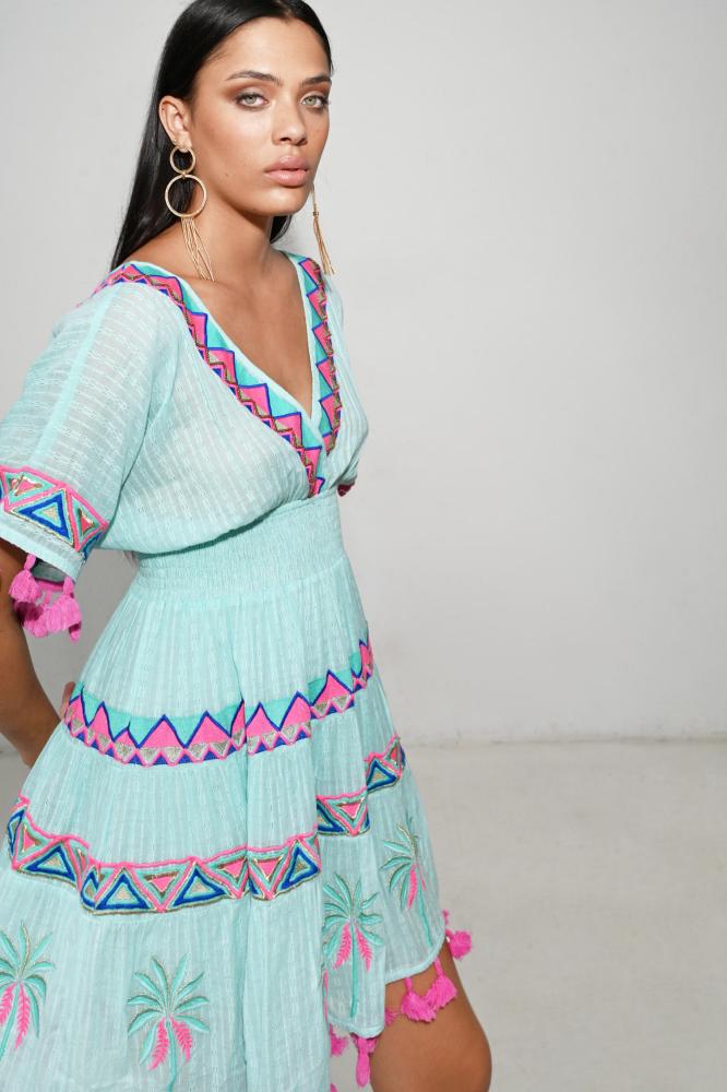 SASHA SHORT DRESS BLUE