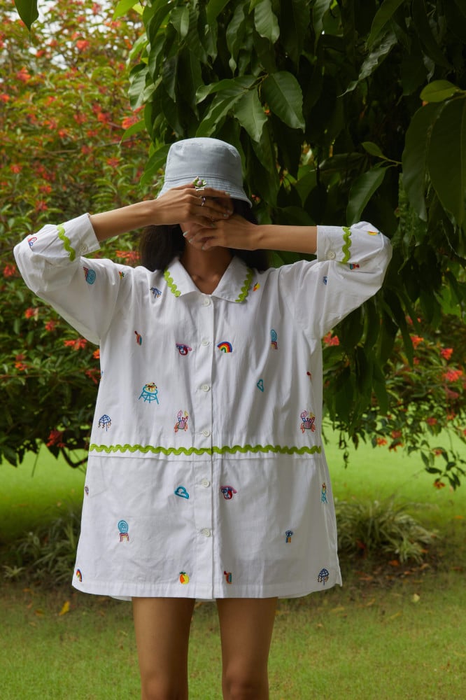 EVERYTHING AT ONCE SHIRT DRESS