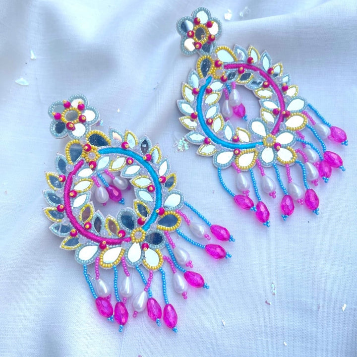 Handmade Blue/Pink Earrings